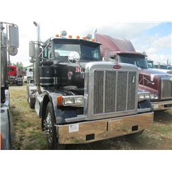 2004 PETERBILT 378 T/A TRUCK TRACTOR, S/N 1XPFDU9XX4D822050, 430HP CAR C12 ENG, 10 SPD TRANS, 38K RE