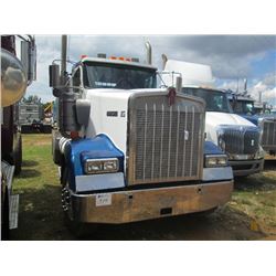 2005 KENWORTH T/A TRUCK TRACTOR, S/N 1XKWDU9X35J087730, C13 CAT DIESEL ENG, 10 SPD TRANS, 40K REARS,