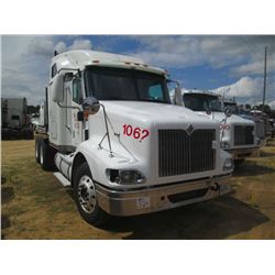 2003 INTERNATIONAL 9200i T/A TRUCK TRACTOR, S/N 3HSCEAPR73N062796, CUMMINS ISX 450HP ENG, 10 SPD TRA