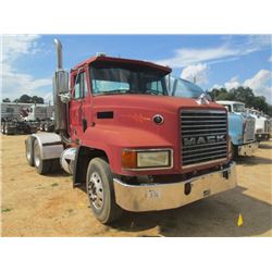 1999 MACK CH613 T/A TRUCK TRACTOR, S/N 1M1AA13Y0XW105976, 355 HP MACK E7 DIESEL ENG, 9 SPD TRANS, 38