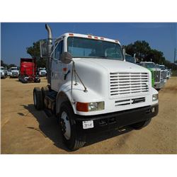 2000 INTERNATIONAL 8100 S/A TRUCK TRACTOR, S/N 1HSHBAHN1YH255974, CUMMINS ISM 280, 9 SPD TRANS, 11R2