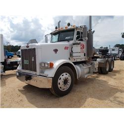 2005 PETERBILT T/A TRUCK TRACTOR, S/N 1XPFDB0X45N857809, CAT DIESEL ENG, 10 SPD TRANS, 46K REARS, 12