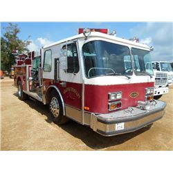 1986 FEDERAL MOTORS S/A FIRE TRUCK, S/N 1F9BBAA89G1037617, DETRIOT DIESEL ENG, A/T, EMERGENCY ONE PU