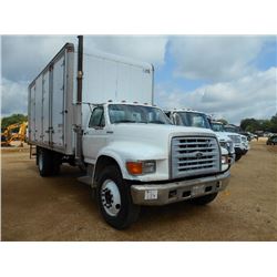 1998 FORD FSERIES S/A BOX VAN TRUCK, S/N 1FDNF80C5WVA33290, CUMMINS DIESEL, A/T, 20' BOX VAN BODY, 1