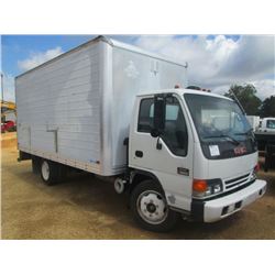 2001 GMC W550D DELIVERY TRUCK, S/N J8DE5B14017900537, ISUZU TURBO INTERCOOLED DIESEL, A/T, 16' ENCLO