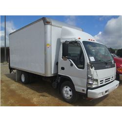 2006 ISUZU S/A BOX VAN, S/N JALB4B16X67020167, DIESEL ENG, A/T, 14' BOX, W/LIFT GATE & ROLL UP DOOR,