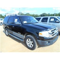 2009 FORD EXPEDITION, S/N 1FMFU15537LA62828, V8 GAS, A/T
