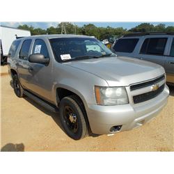 2007 CHEVROLET TAHOE, S/N 1GNEC030X7R396623, V8 GAS A/T, ODOMETER READING 174,894 MILES