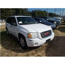 2003 GMC ENVOY 4 DOOR SUV, S/N 1GKDS13SX32361280, GAS ENG, A/T, ODOMETER READING 159,478 MILES