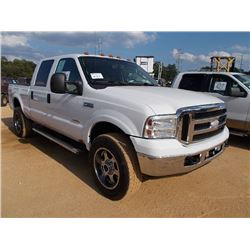2007 FORD F350 SUPER DUTY FX4X4 PICKUP, S/N 1FTWW31P67EA99099, POWERSTROKE DIESEL ENG, A/T, CREW CAB