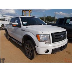 2010 FORD F150 4X4 PICKUP, S/N 1FTFW1EV9AFB55034, GAS ENGINE, A/T, EXTENDED CAB, ODOMETER READING 22