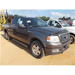 2004 FORD FX4 4X4 F150 PICKUP, S/N 1FTTX14544NA54626, GAS ENG, A/T, ODOMETER READING 119,609 MILES