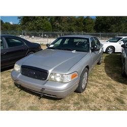 2006 FORD CROWN VICTORIA, S/N 2FAHP71W96X147234, V8 GAS, A/T