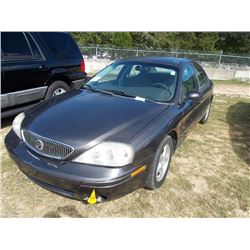 2005 MERCURY SABLE GS 4 DOOR SEDAN, S/N 1MEFM50U95A631506, GAS ENG, A/T