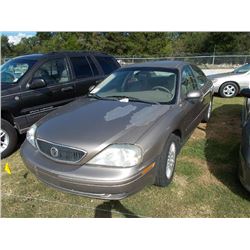 2003 MERCURY SABLE GS, S/N 1MEFM50U83G19972, V8 GAS, A/T, ODOMETER READING 138,181 MILES
