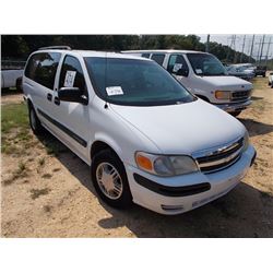 2004 CHEVROLET VENTURE VAN, S/N 1GNDX03E94D141692, GAS ENG, A/T, ODOMETER READING 140,511 MILES