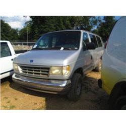 1995 FORD PASSENGER VAN, S/N 1FBJS31H2SHB29631, GAS ENG, A/T, ODOMETER READING 124,512 MILES