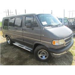 1995 DODGE RAM VAN, S/N 2B6HB21X7SK505575, GAS ENG, A/T, ODOMETER READING 121,906 MILES