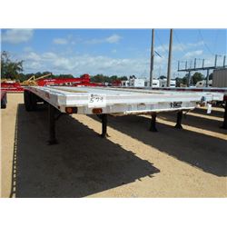 1987 FONTAINE 45' T/A ALUMINUM FLATBED TRAILER, S/N 13N145204H1542013, SPREAD AXLE, AIR RIDE, UNDERB