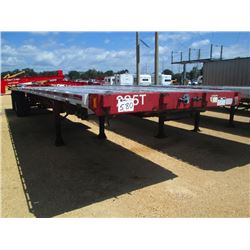 1995 FRUEHAUF 45' T/A FLATBED TRAILER, S/N 1H2P04527SW027610, ALUM FLOOR, STEEL FRAME, SPREAD AXLE, 