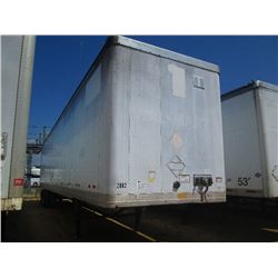 2000 GREAT DANE 7411TP-SX T/A VAN TRAILER, S/N 1PNV482B1YH228150, 48' LENGTH, LANDING GEAR, 295/75R2