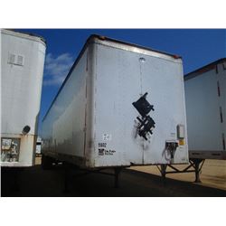 1998 UTILITY VS2DC T/A VAN TRAILER, S/N 1U1VS2487WP569201, 48' LENGTH, LANDING GEAR, 295/75R22.5 TIR