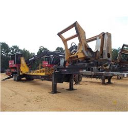 PRENTICE 2384 LOG LOADER, S/N PR63506 (08 YR) ECAB W/AIR, RILEY 4800 DELIMBER, MTD ON T/A TRAILER, 1