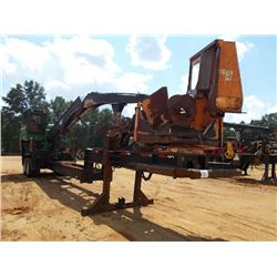 JOHN DEERE 437C LOG LOADER, S/N 159451 (08 YR) JOHN DEERE ENG, ECAB W/AIR, DELIMBER, MTD ON T/A TRAI