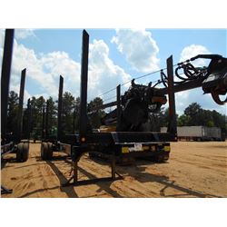 2015 PITTS 4 BOLSTER T/A LOG TRAILER, S/N 5JYLT4024FP150062, 11R24.5 TIRES