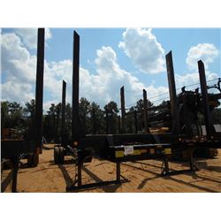 2015 PITTS 4 BOLSTER T/A LOG TRAILER, S/N 5JYLT4022FP150061, 11R24.5 TIRES