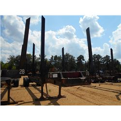 1993 PITTS 4 BOLSTER T/A LOG TRAILER, S/N PE9LT40T3PP035003, 11R24.5 TIRES