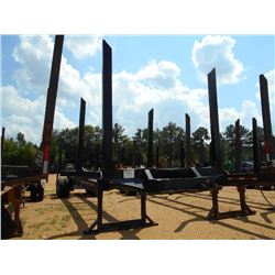 1974 SHOP BUILT 4 BOLSTER T/A LOG TRAILER, S/N 34061974, 11R22.5 TIRES