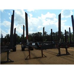 1974 SHOP BUILT 4 BOLSTER T/A LOG TRAILER, S/N 37091974, 11R24.5 TIRES