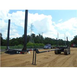 1994 HOMEMADE 2 BOLSTER T/A POLE LOG TRAILER, S/N AL94HM00400008002, 11R24.5 TIRES (BILL OF SALE ONL