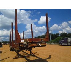 1997 VIKING PLANTATION LOG TRAILER, S/N 1V9PD4126VN062281, 4 BOLSTER, CENTER POINT SUSPENSION, 285/7