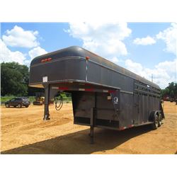 QUALITY BUILT 20' T/A GOOSENECK TRAILER, S/N 063418, LIVESTOCK TRAILER, LT215/85R16 TIRES