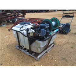 LESCO 180 GAL SPRAY SYSTEM, KAWASAKI 5.5 HP EA ENG