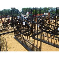 16' METAL GATE LIGHTHOUSE SCENE W/HINGES & POST
