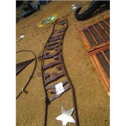 METAL WELCOME SIGN