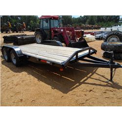 7' X 16' T/A TAG TRAILER, S/N CC4091583X167000MJ, 2' DOVE TAIL, RAMPS, ST205/75D15 TIRES