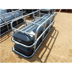 1 LOT (2) 8' FEED BUNK
