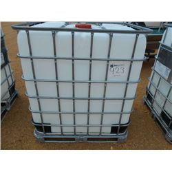 300 GAL CONTAINER W/ METAL CAGE