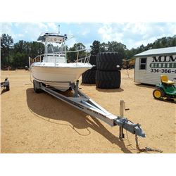 SEA RAY LG 24CC FIBERGLASS BOAT, S/N 4YPAB28251T020762, TWIN MERCURY 150 HP ENG, NORTHSTAR SYSTEMS, 