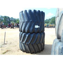 1 LOT (2) 76X50.00 B32 TIRES & RIMS