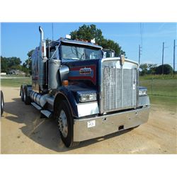 1991 KENWORTH T/A TRUCK TRACTOR, S/N 1XKWDB9X9MS567364, CAT DIESEL ENG, 10 SPD TRANS, 40K REARS, 12K