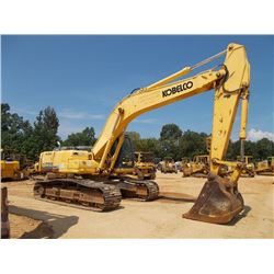 KOBELCO SK 295LC HYDRAULIC EXCAVATOR, S/N LB05-U0826, 9' 6" STICK, 48" BUCKET, ECAB W/AIR, METER REA
