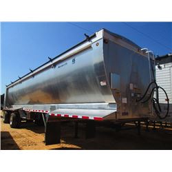 2013 TRAILKING ASHR2-4284-48C T/A CONVEYOR TRAILER, S/N 1TKN04327EW103097, ALUMINUM BODY, SPREAD AXL
