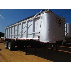 EAST 25' T/A ALUMINUM DUMP TRAILER, S/N DS063859, TARP, 11R24.5 TIRES