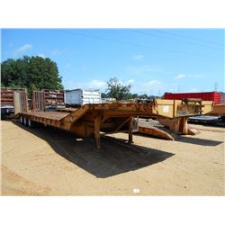 2003 PITTS 58' TRI-AXLE LOWBOY TRAILER, S/N 5JYLB50322P030448, 50 TON CAPACITY, 9' WIDE, 6' DOVETAIL