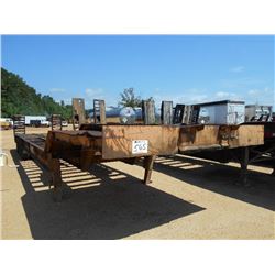 PITTS 42' TRI-AXLE STEP DECK, S/N , MOTOR GRADER RAMP, 3' DOVETAIL W/FOLD UP RAMP, 255/70R22.5 TIRES